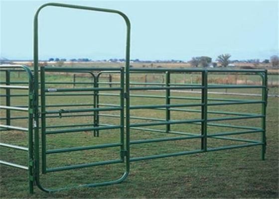 ISO9001はコーティングの円形の管の農場の塀のゲートを粉にする